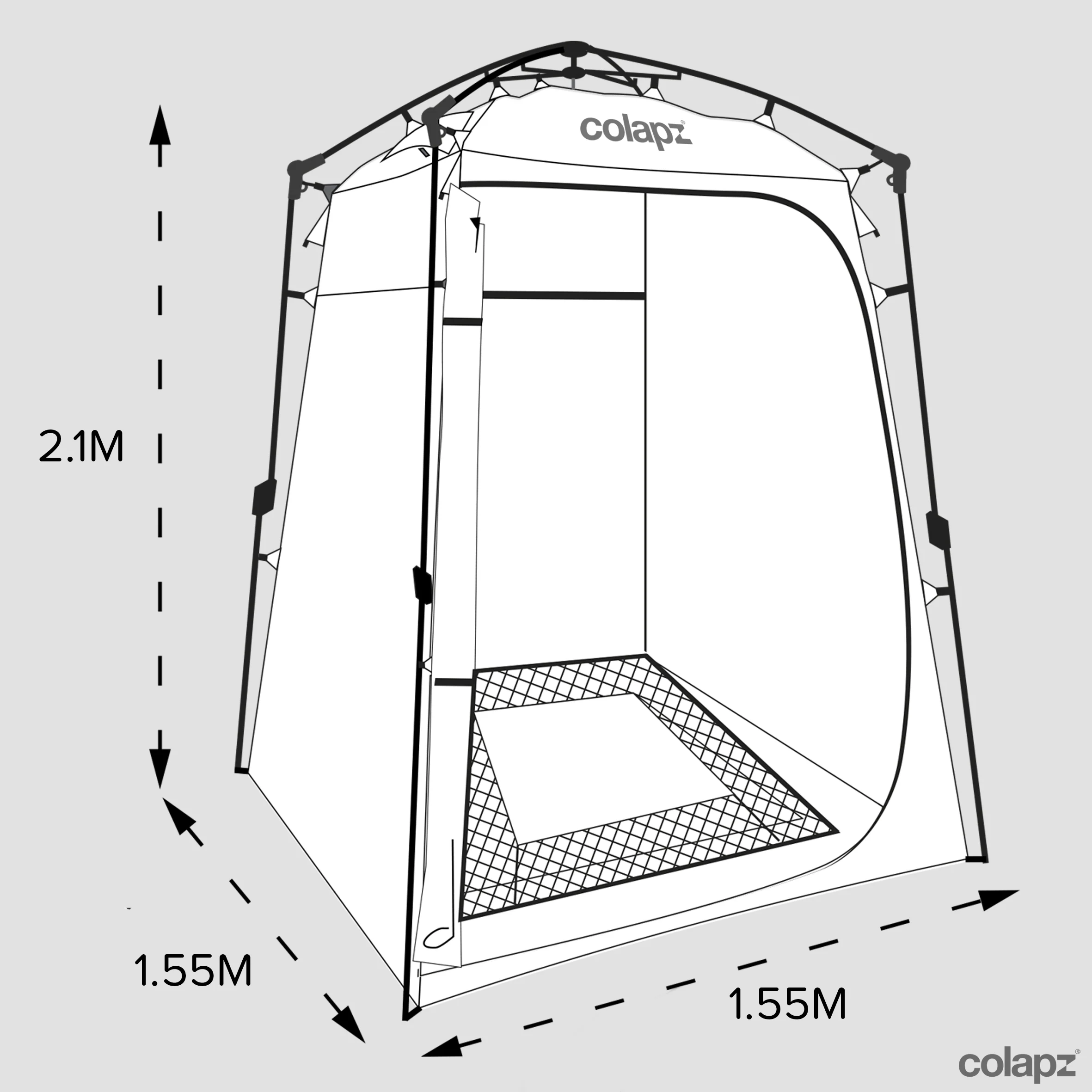 Ensuite Shower & Toilet Tent - Image 3