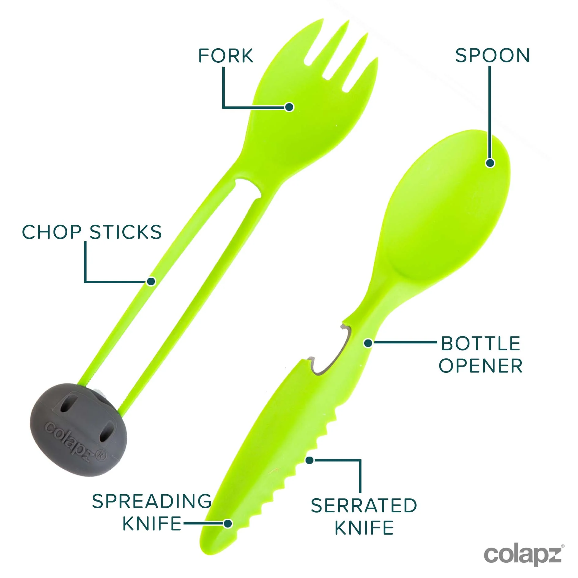 7in1 Travel Cutlery - Image 5