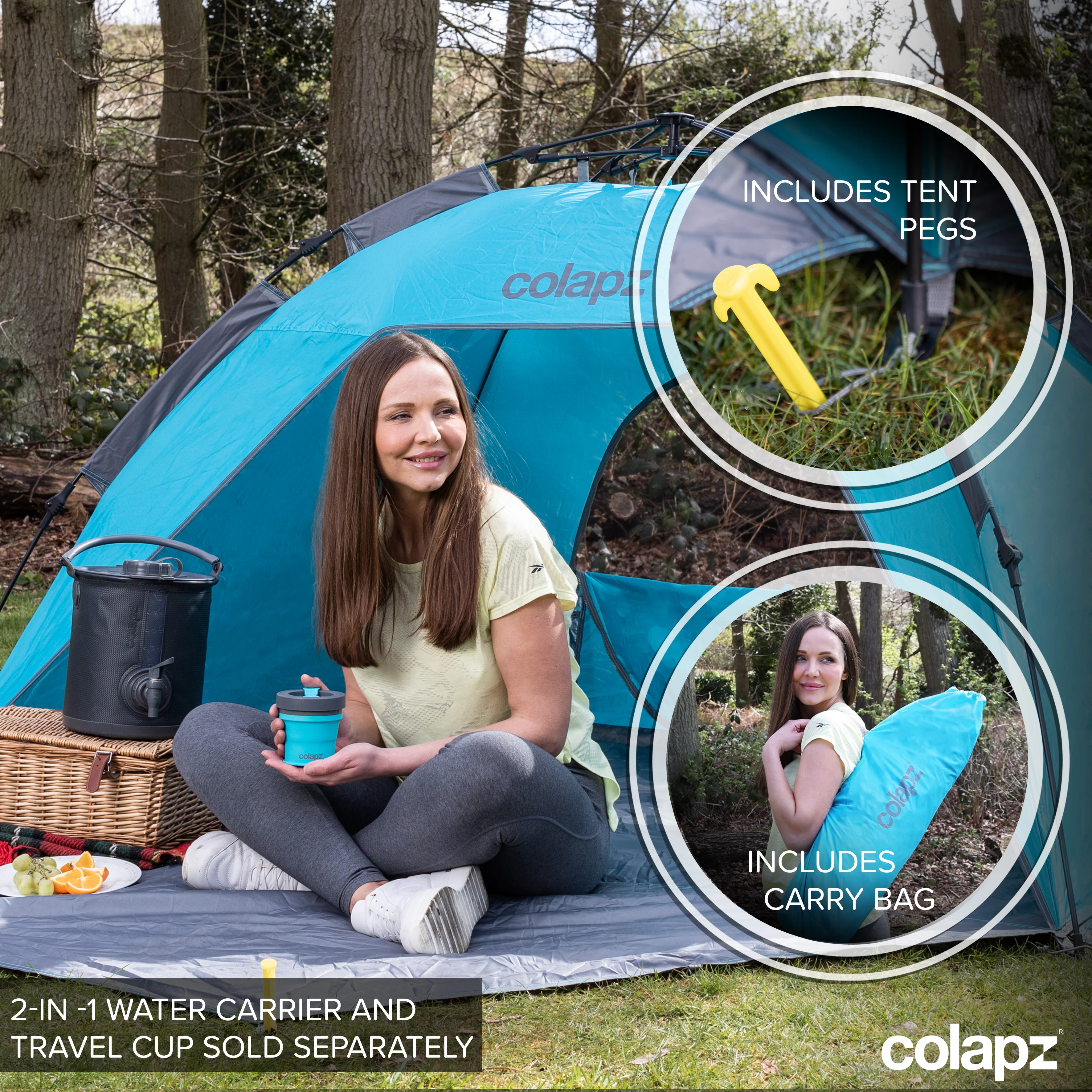 Pop-up Beach Tent With SPF50+ Protection - Image 6