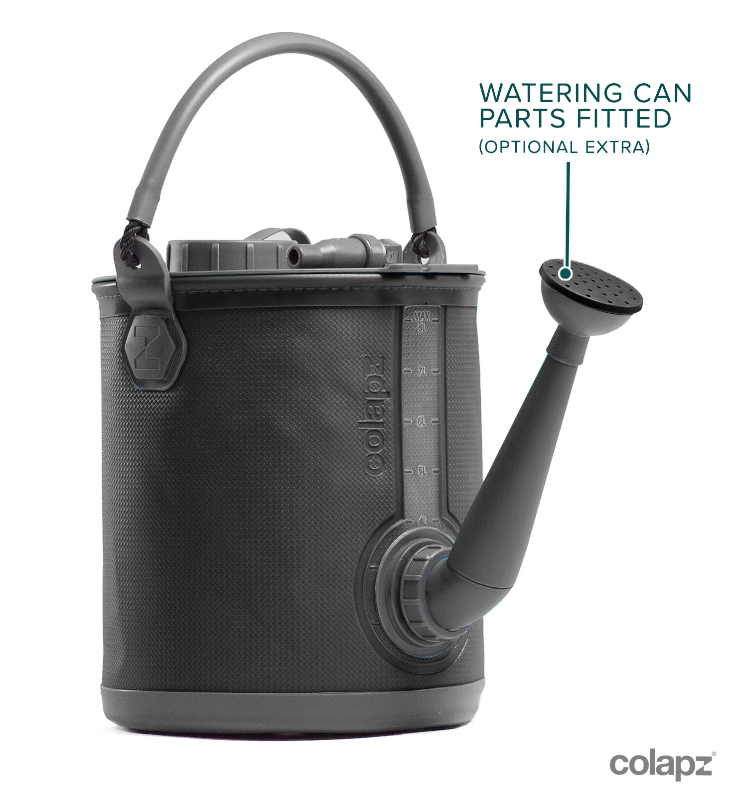 Collapsible 2-in-1 Water Carrier & Bucket with Handle and Tap - 8 Litres Capacity - Image 12