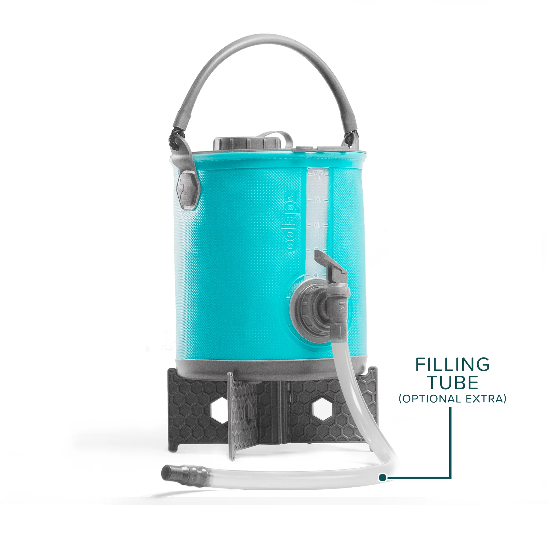 Collapsible 2-in-1 Water Carrier & Bucket with Handle and Tap - 8 Litres Capacity - Image 13