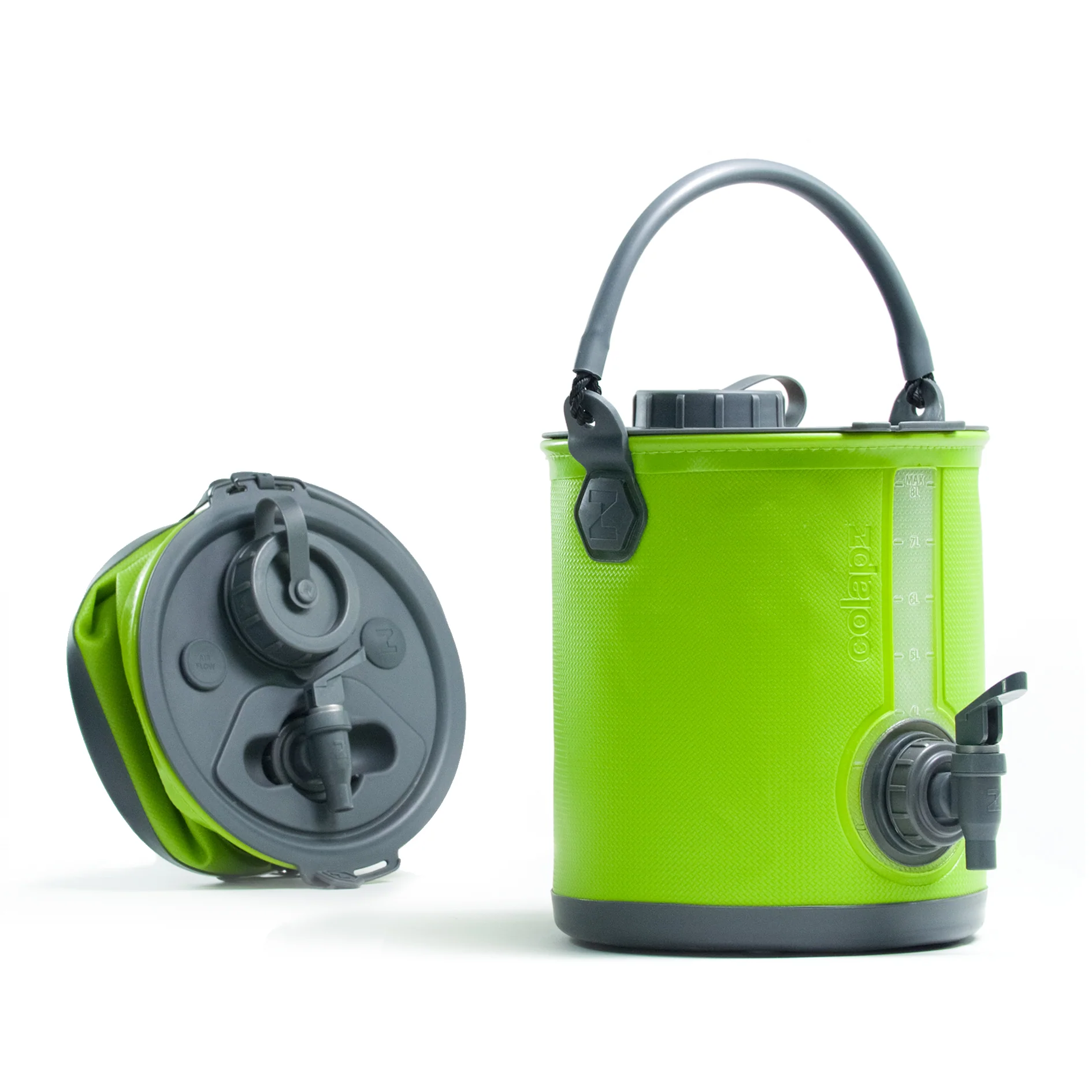 Collapsible 2-in-1 Water Carrier & Bucket with Handle and Tap - 8 Litres Capacity - Image 14