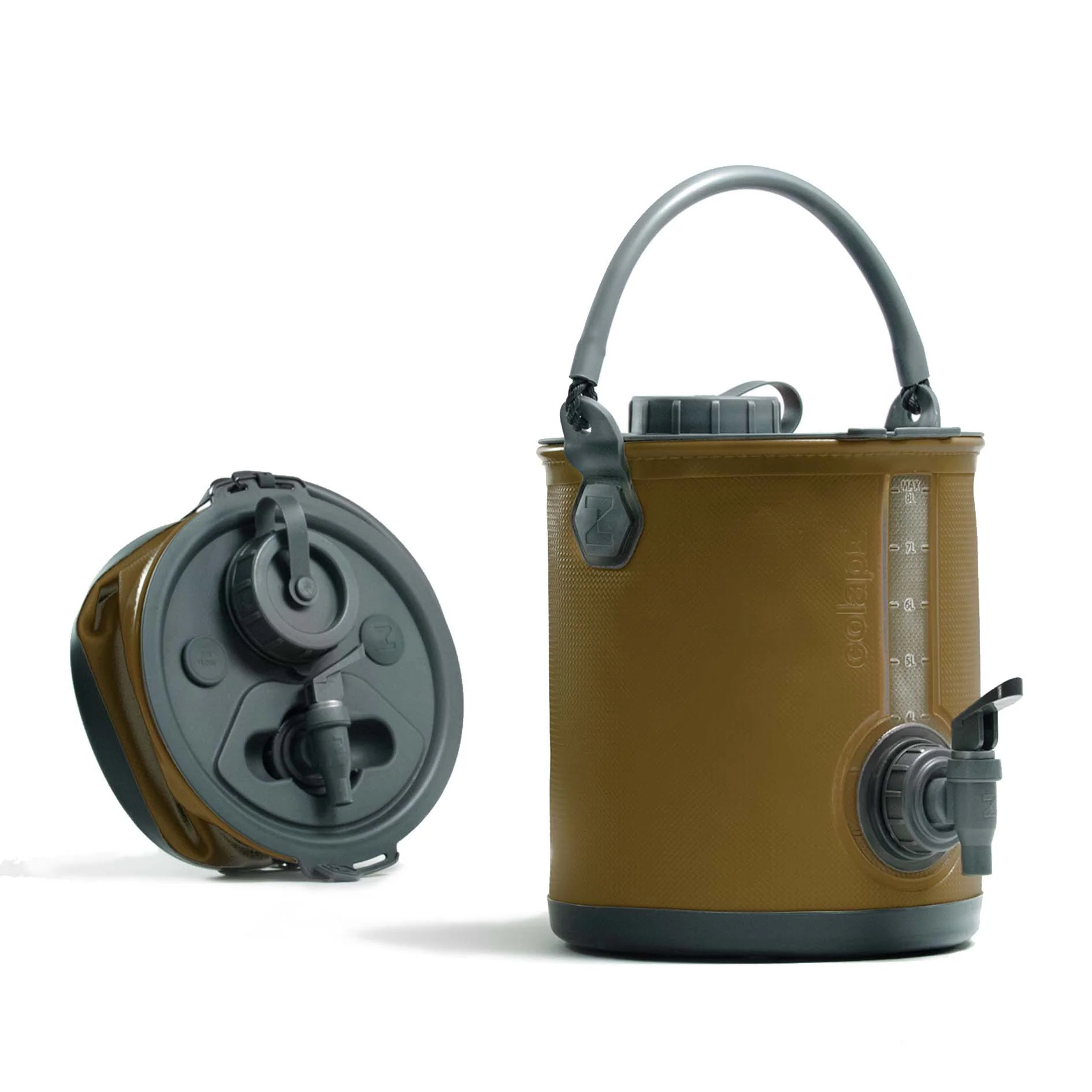 Collapsible 2-in-1 Water Carrier & Bucket with Handle and Tap - 8 Litres Capacity - Image 17