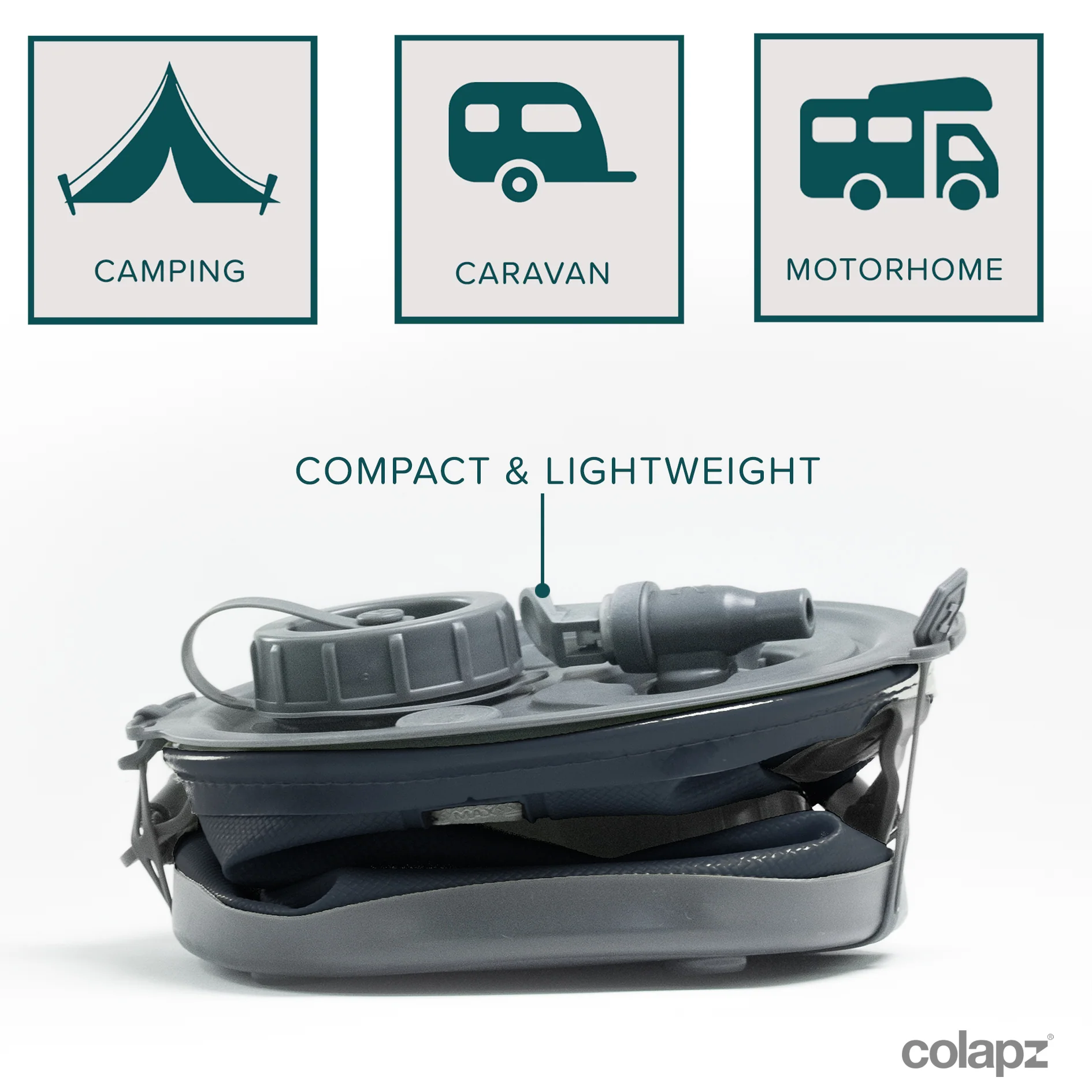 Collapsible 2-in-1 Water Carrier & Bucket with Handle and Tap - 8 Litres Capacity - Image 4