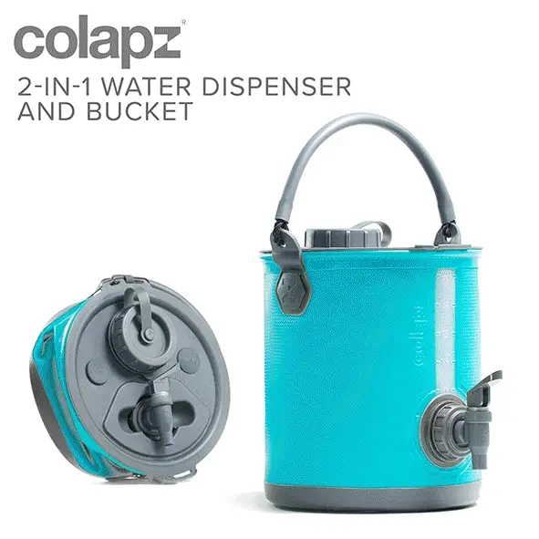 Collapsible 2-in-1 Water Carrier & Bucket with Handle and Tap - 8 Litres Capacity - Image 5