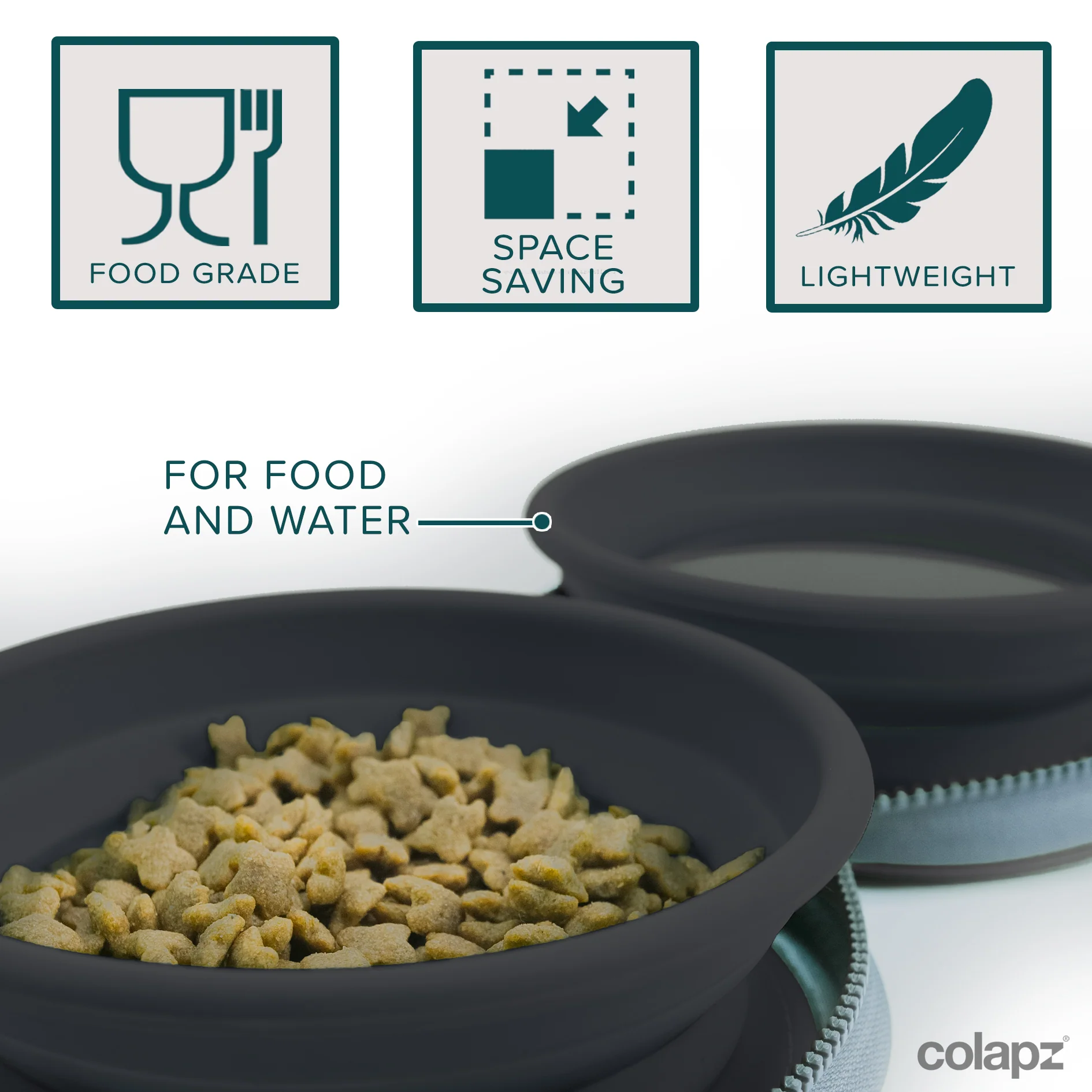 Collapsible Twin Dog Bowls - Image 3