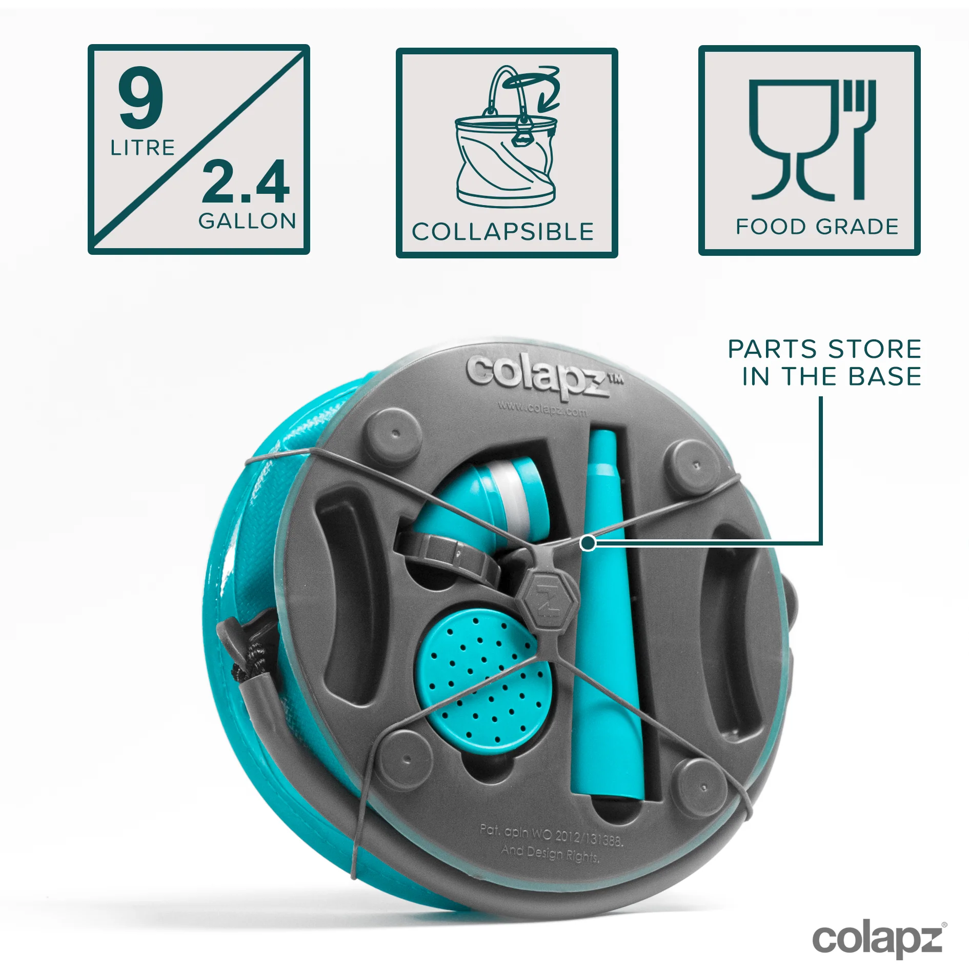 Collapsible 9L Watering Can & Bucket - Durable & Recyclable Food Grade Plastic - Image 4