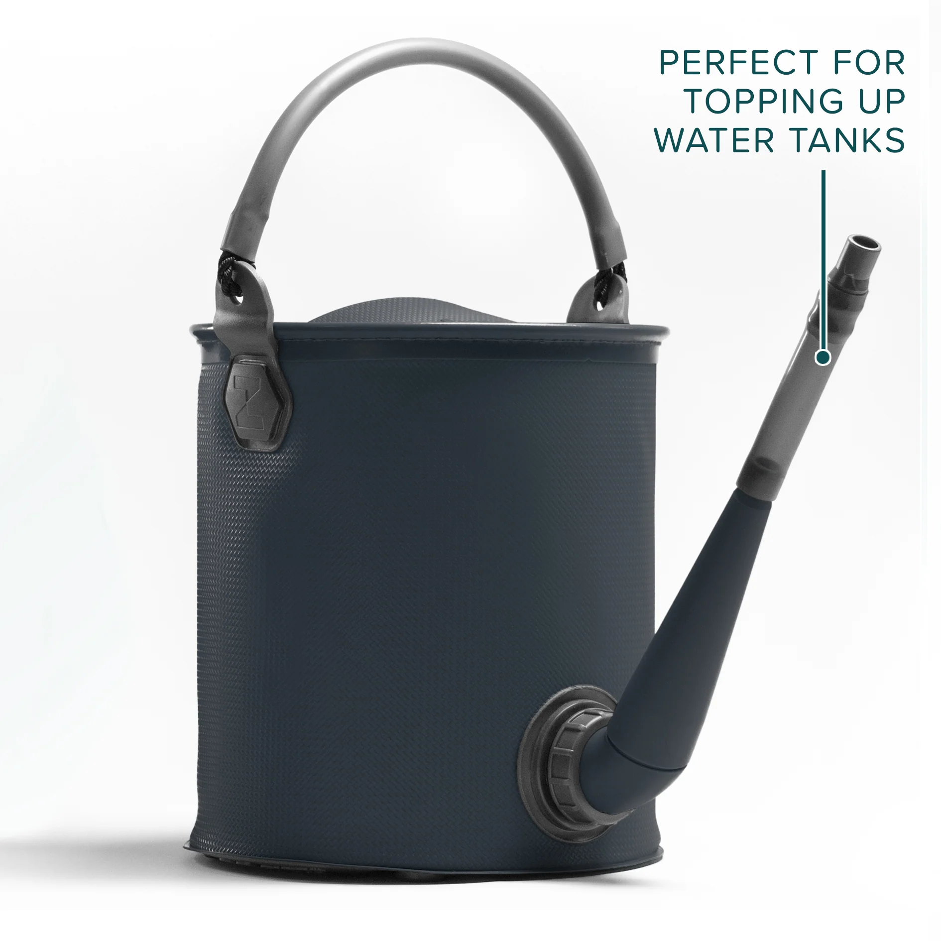 Collapsible 9L Watering Can & Bucket - Durable & Recyclable Food Grade Plastic - Image 6