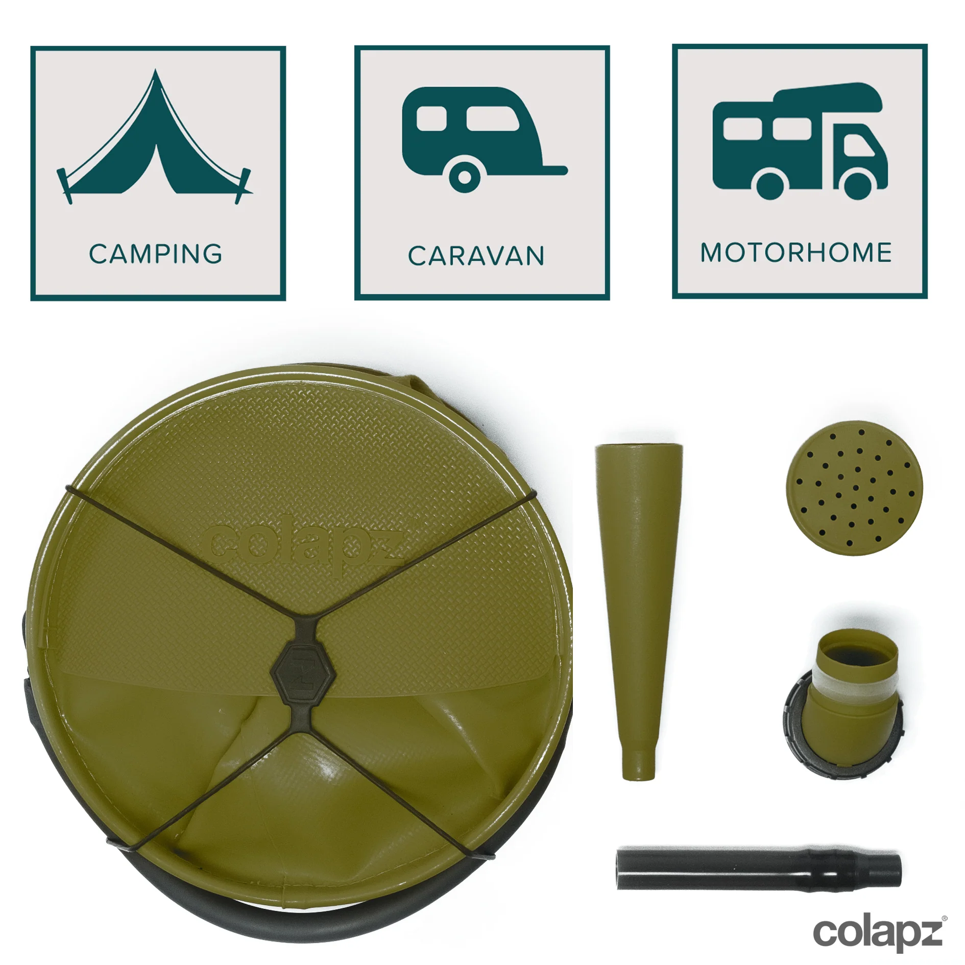 Collapsible 9L Watering Can & Bucket - Durable & Recyclable Food Grade Plastic - Image 9