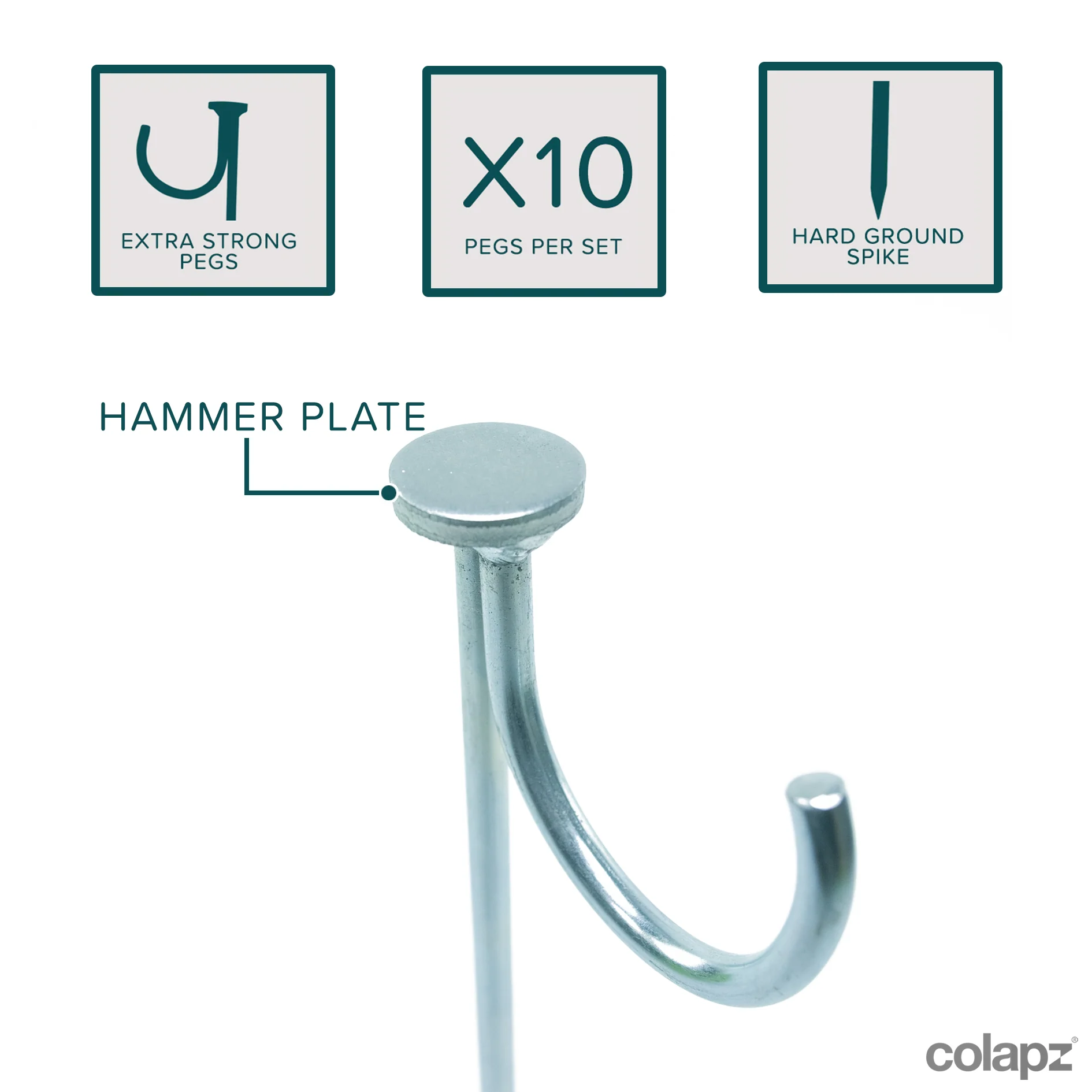 Flexi Waste Pipe Rock Pegs (10 Pack) - Image 3