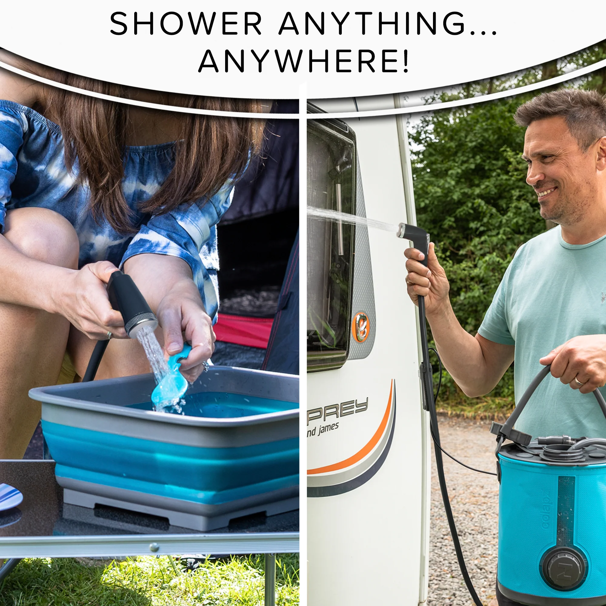 USB Rechargeable Travel & Camping Shower (3in1) - Image 7