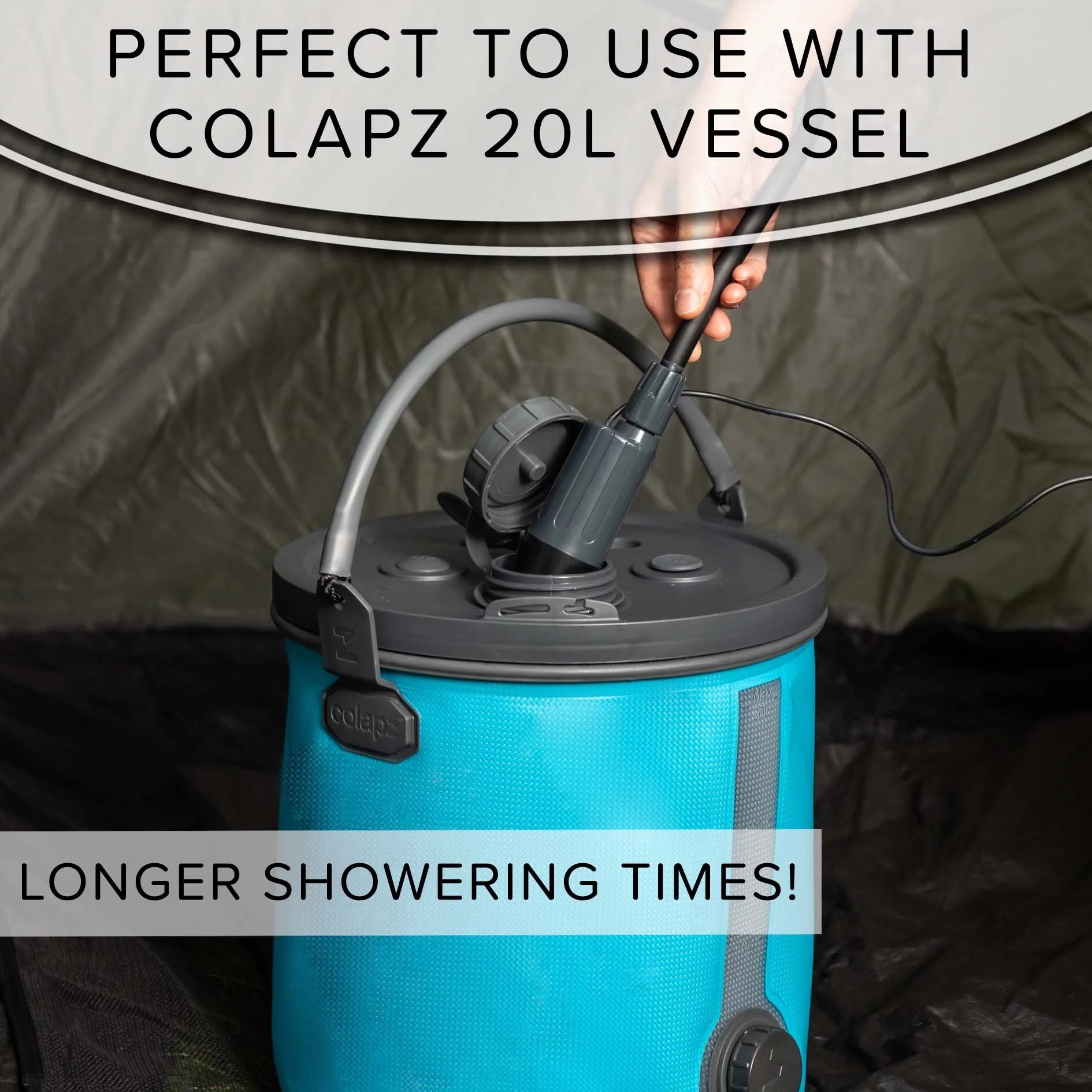 Premium USB Rechargeable Travel & Camping Shower (3in1) - Image 8