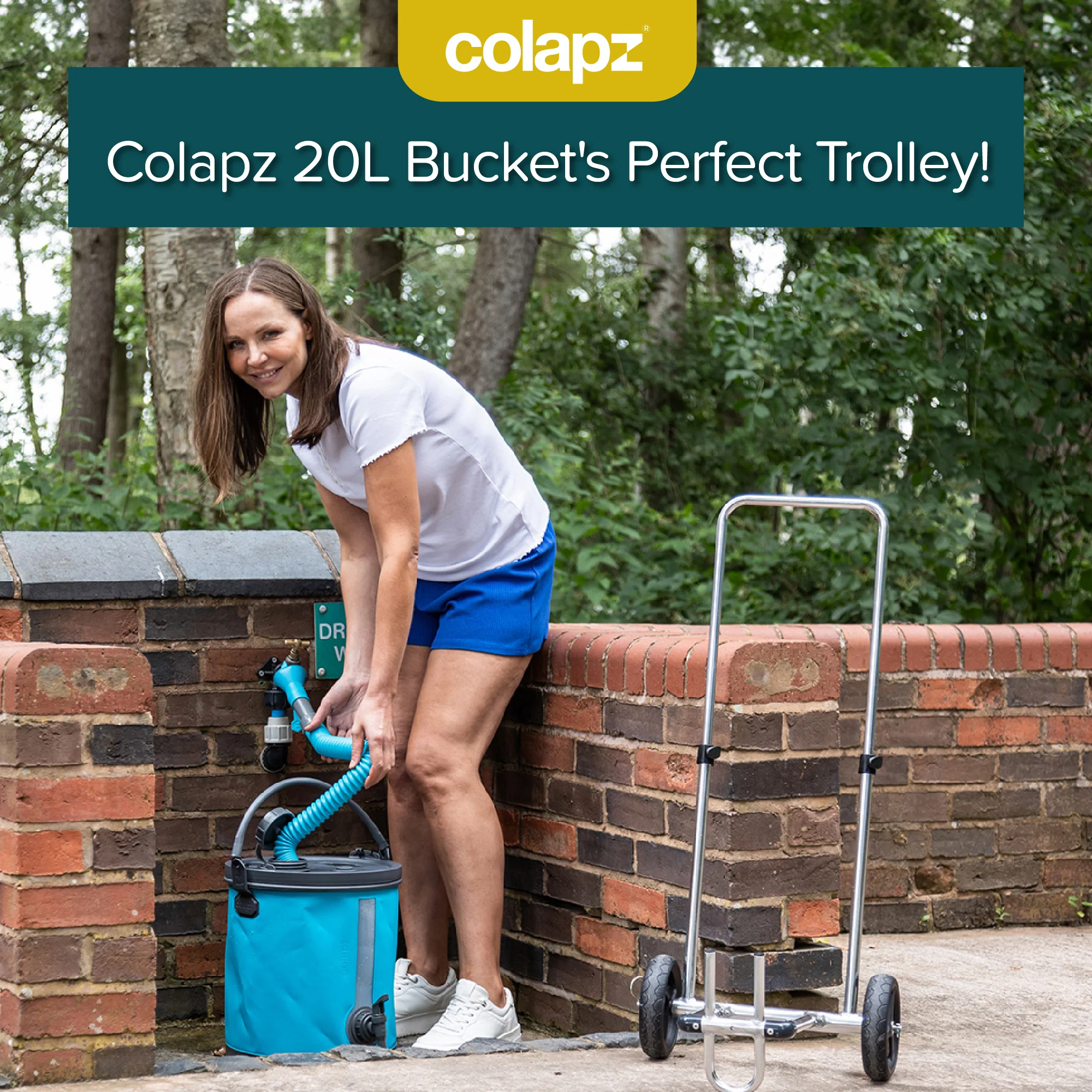 Trolley for 20L Collapsible 2-in-1 Water Carrier & Bucket with Lockable Lid - Image 10