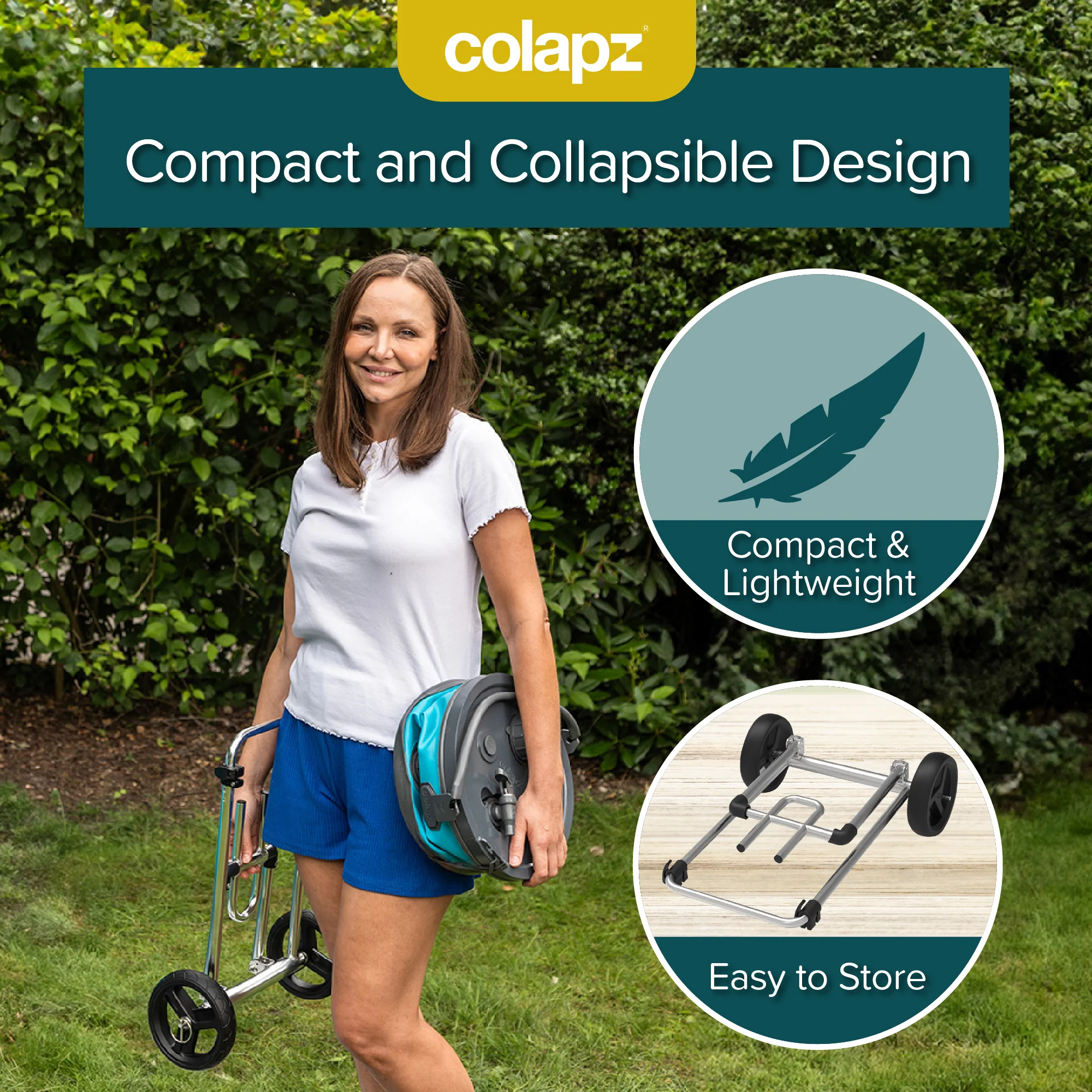 Trolley for 20L Collapsible 2-in-1 Water Carrier & Bucket with Lockable Lid - Image 8