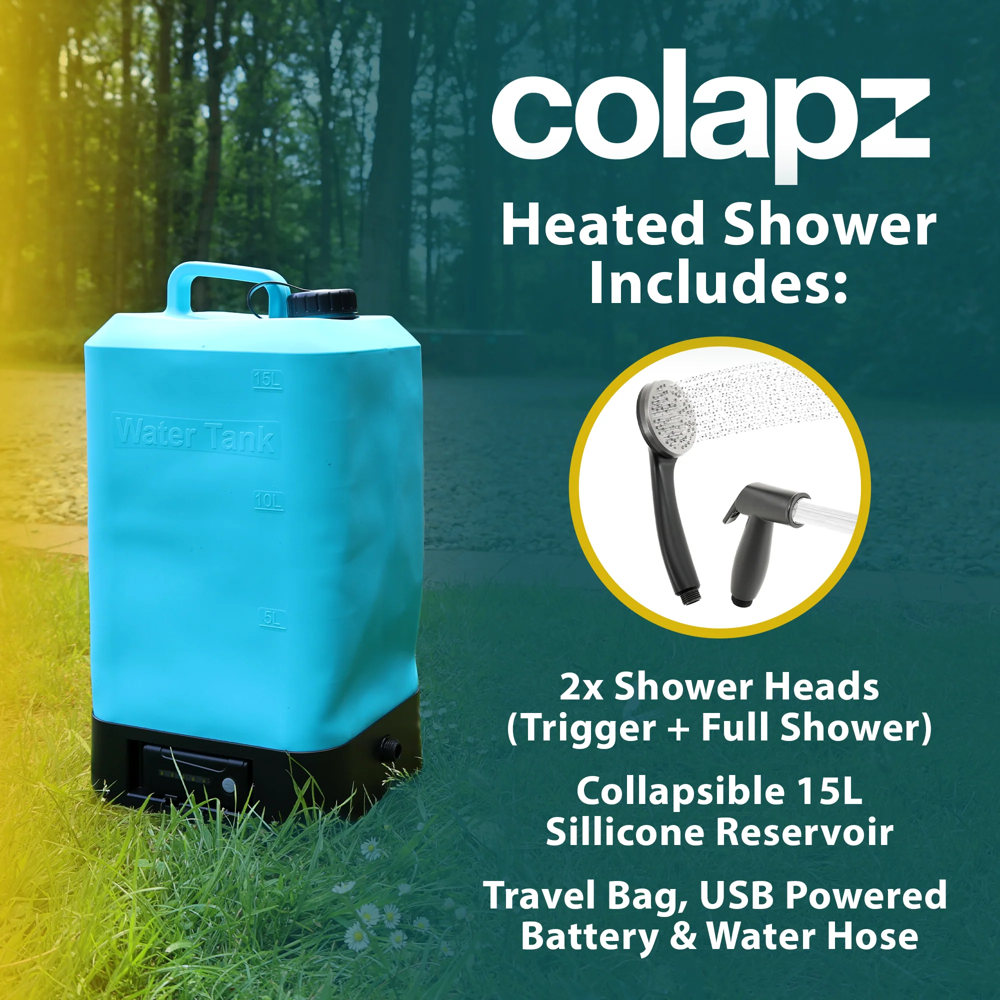 USB Rechargeable Portable Heated Shower - Image 5